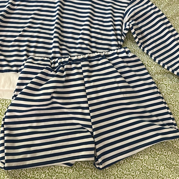 Striped Blue and White matching set - Picture 3 of 3